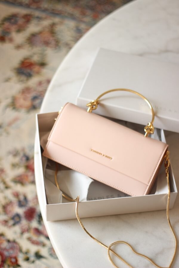 Charles and Keith cross body bag - light pink - Image 2