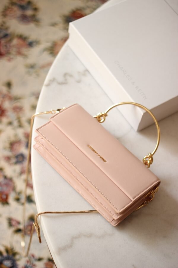 Charles and Keith cross body bag - light pink - Image 3