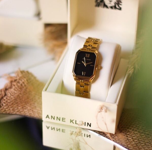 Anne Klein - black & gold watch